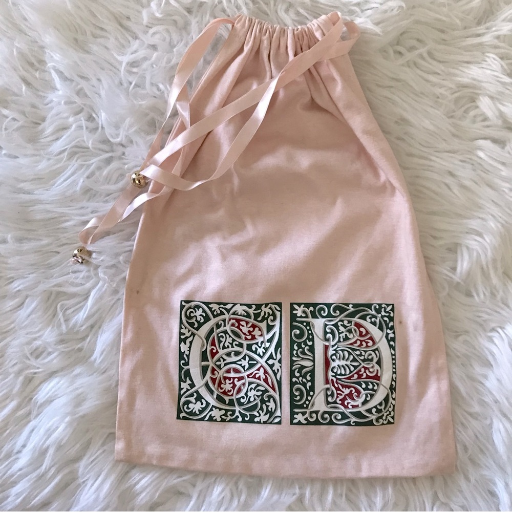 Christian Dior Duffle Bag Drawstring Mini Pink Logo